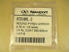 07d10al.2 Newport Round Pyrex Mirror Wave Uv Al Coat
