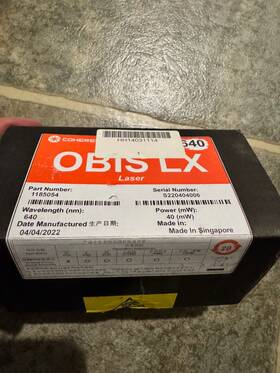185054 Coherent Obis Lx 640 Laser 641nm 40mw