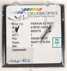N0371512 Cvi Laser Optic Mg2-836 Lens Perkinelmer For Spectrophotometers