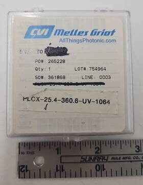 Cvi Laser Plcx-25.4-360.6-uv-1064 Melles Griot Optics Lens
