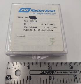 Cvi Laser Plcx-50.8-103.0-uv-1064 Melles Griot Lens