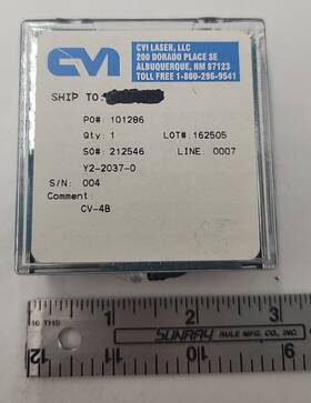 Cvi Laser Y2-2037-0 Optics Lens
