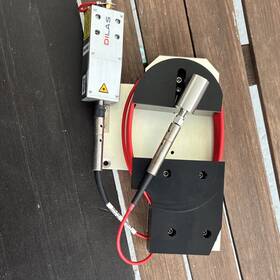 Dilas S/n903744 Laser Module With Fiber Optic Cable Red And Mount