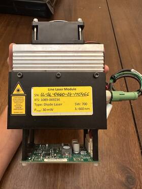 Hyperion 1075-014472 660nm 30mw Line Laser Module Machine Vision Inspection