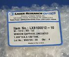 W-1012-xr-uc Ir Laser Research Optics W-1012-xr-uc Ir Laser Research Optics