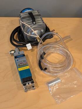 450m-5000 Jolooyo Blue 450nm 40w Laser Engraving Module Pwm With Air Assist And Pump