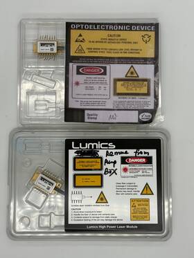 Lu0912m300c-1306f10a Lumics 912nm 300mw 14-pin Pm980 With Fbg Laser Pump Module- Used