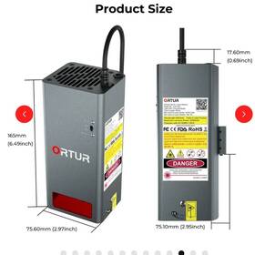 Lu3-40a Ortur 40w Laser Module Beam For Engraving Cutting Lu3-40a Ortur 40w Laser Module Beam For Engraving Cutting