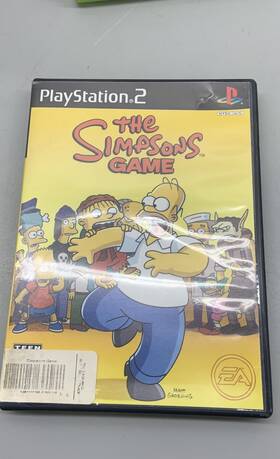 Sony Slus-21665 The Simpsons Game Playstation 2 Ps2 2007 Black Label Ntsc