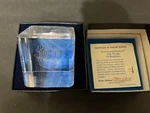 2001-CLEVELAND Indians LE#0440/2001 Engraved Laser Cut Crystal Paperweight Boxed. Fixed Price $95.00.