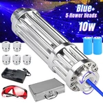10W Blue Burning Laser Pointer 450-N-M Adjustable Visible Beam Dot Light Heads. Fixed Price $41.78.