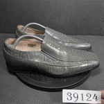 Stacy Adams Shoes Mens Size 10W Gray Leather Slip On Oxford Dress Animal Print. Fixed Price $34.99.