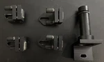 Lot Of 4MINIATURE 2-KNOB Kinematic Mounts With Mirrors + 5X Beam Expander. Fixed Price $120.00.
