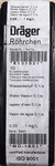 Drager/draeger Tube 8101321 Water Vapor 0.1/A 0.05-1 Mg/l New Each Sealed Box. Fixed Price $25.00.
