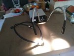 Stocker Yale 21AC Illuminator With 2X Flexible Light Guides & Custom Wood Case. Fixed Price $625.00.