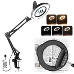 15X Magnifier Lamp With Protective Cover Adjustable Led Light For Precision Work. Fixed Price $20.50.