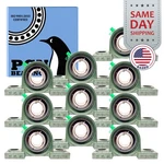 (10) UCP205-16 Solid Base Pillow Block Bearing 1" Bore Self Aligning Bolt. Fixed Price $76.90.