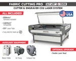 All Included 63''X39'' CO2 Laser Cutter & Engraver 130/150W - Fabric Cutting Pro. Fixed Price $26950.00.