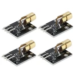 4 Pcs 3 Pin 650NM Red Transmitter Module Dot Diode Copper Head Sensor For. Fixed Price $10.41.