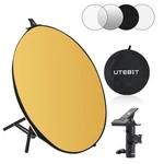 Light Reflector Stand Kit With Diffuser 5 In 1 Collapsible Multi Disc W.... Fixed Price $34.61.