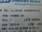 Cvi SCX-50.8-508.6-UV Plano-convex 2" Lens FL=1000MM Melles Griot For Laser. Fixed Price $199.98.