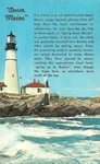 Portland Head Maine Lighthouse Ocean View Vintage 1966 Postcard. Fixed Price $6.99.