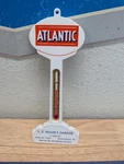 Vintage Thermometer Atlantic Gas Oil 7 Inch Sign Pole Lollipop **works Miller. Fixed Price $49.00.