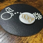 Ucf Knights Central Florida! 1.25 Laser Engraved Aluminum Golf Ball Marker!. Fixed Price $27.95.