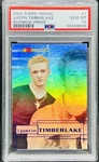 2000 Topps *nsync Justin Timberlake Rainbow Prism #1 Psa 10 Grail Pop 1/1. Fixed Price $3000.00.