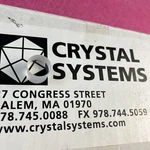 Sapphire Window 1/2 X , Crystal Systems. Fixed Price $35.00.