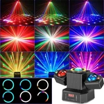 Ktv Laser Rgbw Led Moving Head Disco Stage Lighting Beam DMX512 Party Dj. Fixed Price $45.99.