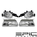 Head Lamps Corner Signal Combo Set For 1995-1999 Dodge Plymouth Neon. Fixed Price $89.61.