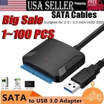 Usb 3.0 To Sata External Hard Drive Reader 2.5" 3.5" Hdd Ssd Power Adapter Lot. Fixed Price $412.59.