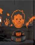 Texas Chainsaw Massacre Led Shadow Rotating Light Dome Projector Orange Gemmy. Fixed Price $29.99.