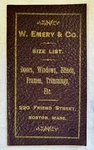1890 Trade Catalog Emery Co Door Windows Blinds Boston Ma Gw Pedrick. Fixed Price $25.00.