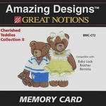 Cherished Teddies Col. Ii Embroidery Card - Brother, Baby Lock, Ber. Deco Tested. Fixed Price $29.95.