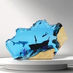 Epoxy Resin Desk Art Ornaments,for Office Decor,handmade Ocean Diver Whal.... Fixed Price $105.49.