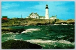 Portland Head Maine Lighthouse Tichnor Lusterchrome Postcard AA813. Fixed Price $9.07.