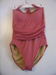 Womens Newport News Dark Pink Swimsuit Size 10 Euc!!!. Fixed Price $11.00.