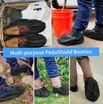 Pedashield Xl Disposable Shoe And Boot Covers - Non Slip Black 330. Fixed Price $48.00.