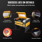Vevor CO2 Laser Engraver Cutter Engraving Machine Work Area 60W 40X60CM. Fixed Price $1599.99.