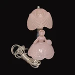 Pink Southern Belle Glass Lamp Seashell Shade Girls Bedroom Light New Wiring. Fixed Price $65.99.