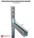 12" Single Channel Reversible Bracket Standoff For Unistrut Solid Post. Fixed Price $169.90.