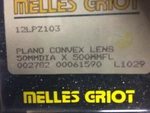Melles Griot Plano Convex Lens 50MMDIA 500MMFL. Fixed Price $57.93.