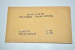 New Rare Eo Edmunds Optics Plano Convex Lens / 10MM Dia 34MM Fl # 94-793. Fixed Price $29.99.