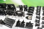 Assortment Lot Optical Stage Rail Platform Mount Clamp Holder Positioner & Parts. Fixed Price $249.95.