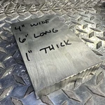 Aluminum 1" X 4" 6" Long New 6061 Solid Plate Flat Bar Stock Block #2.5. Fixed Price $31.75.