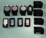 Lot Of Melles Griot Optical Filter Lens W/ Mounting Bracket. Fixed Price $280.00.