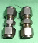 Parker 3/8 X Coupling Stainless Female Straight Lot Of 2 Ref SS-600-6 Nos. Fixed Price $20.00.