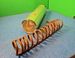 Pope Scientific Vacuum Dewar 1000 Ml. W/ Fitted Copper Coil 8645/0099. Fixed Price $115.00.